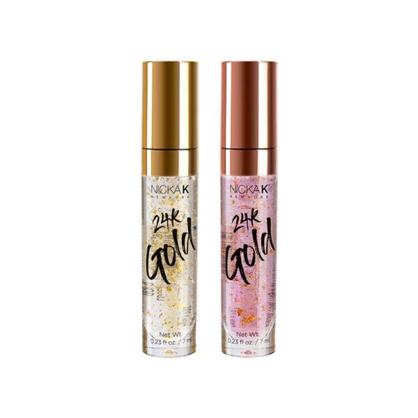 Nicka K 24K Gold Lip Gloss (Gold or Rose Gold)