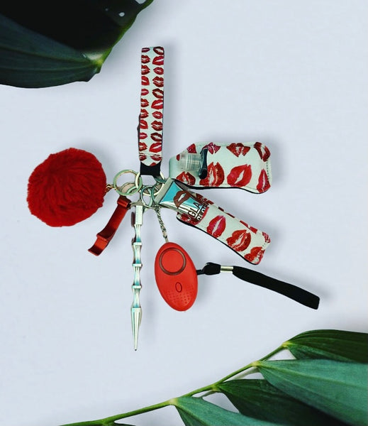 Red Kisses Keychain