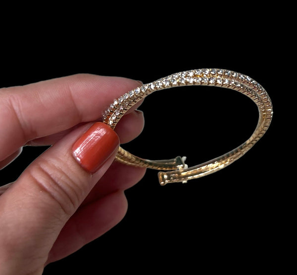 Glamour Rhinestone Bracelet (Gold or Silver)